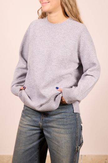 Immagine di MAGLIONE 100% LANA GIROCOLLO - Disponibile in MARRONE, GRIGIO, BLU, BEIGE SCURO, BEIGE CHIARO, PANNA, GRIGIO SCURO, GRIGIO CHIARO, TAUPE