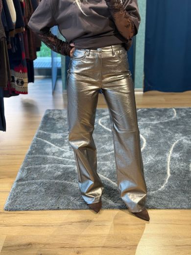 Immagine di PANTALONE TESSA VINILE - Disponibile in NERO, BRONZO