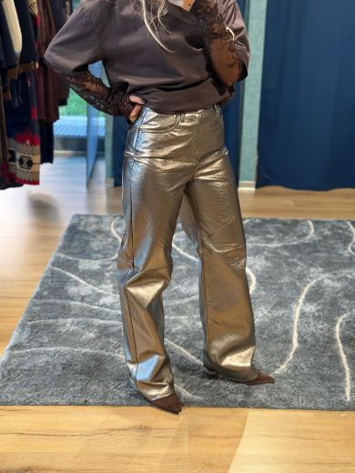 Immagine di PANTALONE TESSA VINILE - Disponibile in NERO, BRONZO