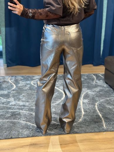 Immagine di PANTALONE TESSA VINILE - Disponibile in NERO, BRONZO