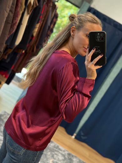 Immagine di MAGLIA VISCOSA SATIN - Disponibile in BIANCO, BORDEAUX, NERO