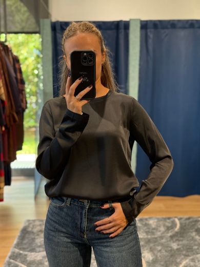 Immagine di MAGLIA VISCOSA SATIN - Disponibile in BIANCO, BORDEAUX, NERO