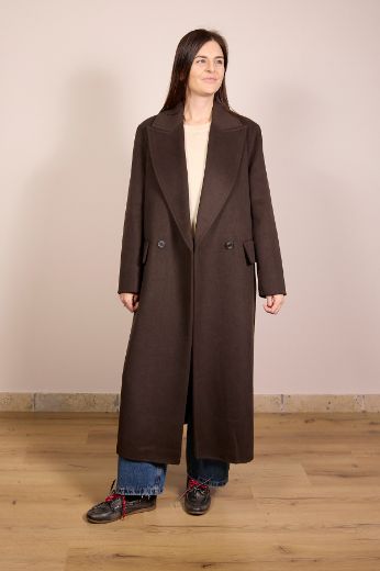 Immagine di CAPPOTTO LUNGO HANDMADE ICON - Disponibile in MARRONE, GRIGIO, TORTORA