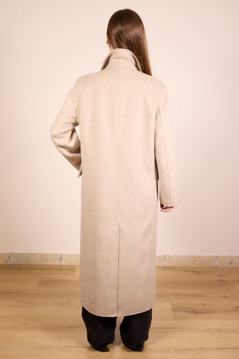 Immagine di CAPPOTTO LUNGO HANDMADE ICON - Disponibile in MARRONE, GRIGIO, TORTORA