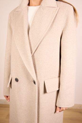 Immagine di CAPPOTTO LUNGO HANDMADE ICON - Disponibile in MARRONE, GRIGIO, TORTORA