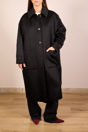 Immagine di CAPPOTTO LUNGO HANDMADE - Disponibile in NERO, BLU