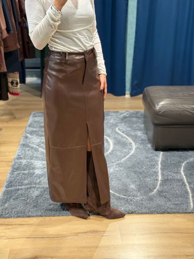 Immagine di GONNA SIMILPELLE SPACCO