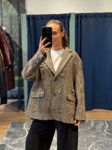 Immagine di GIACCA OVER PIED DE POULE