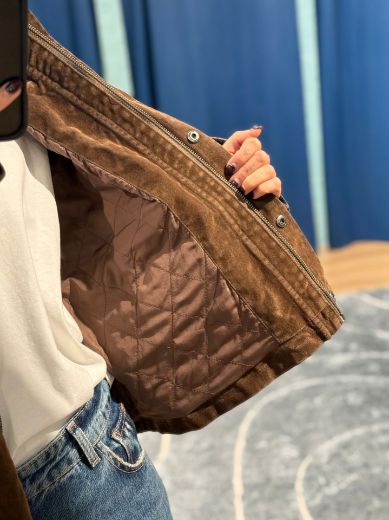 Immagine di GIACCA IN DENIM CON FLOCCATURA