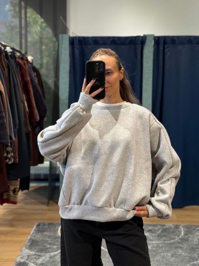 Immagine di FELPA BALOON - Disponibile in MARRONE, GRIGIO, PANNA, NERO