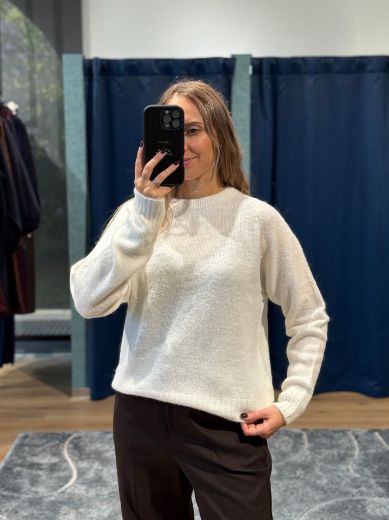Immagine di MAGLIONE MISTO ALPACA - Disponibile in BIANCO, ROSA, NERO, BORDEAUX, BLU, GRIGIO, AZZURRO