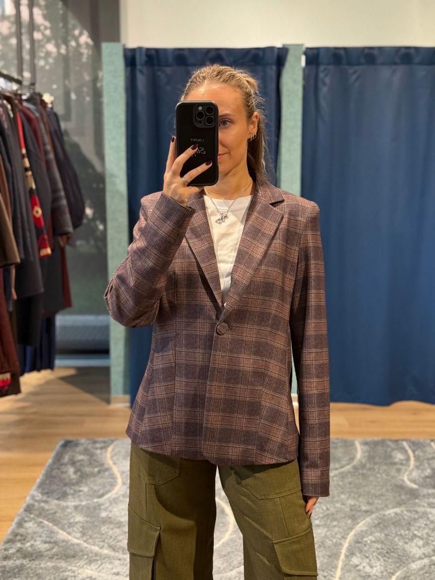 Immagine di GIACCA SLIM CHECK - Disponibile in MARRONE, BORDEAUX