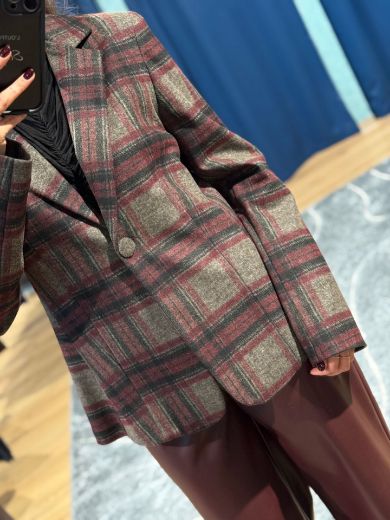 Immagine di GIACCA SLIM CHECK - Disponibile in MARRONE, BORDEAUX