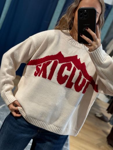 Immagine di MAGLIONE SKY CLUB - Disponibile in ROSSO, PANNA