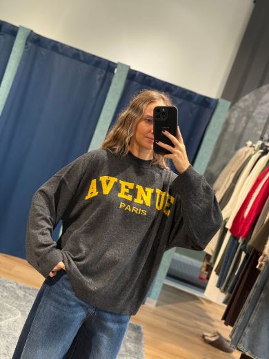 Immagine di MAGLIONE AVENUE PARIS - Disponibile in VERDE, GRIGIO