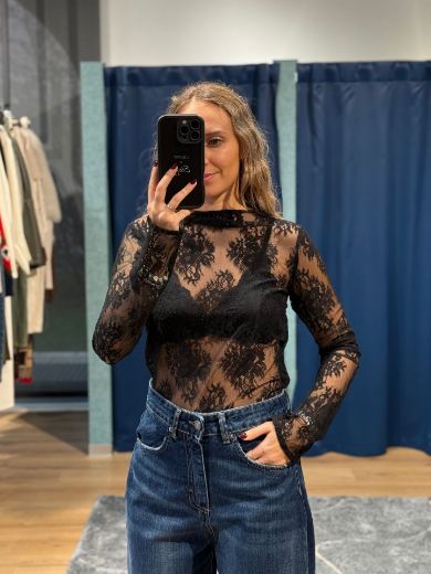 Immagine di MAGLIA PIZZO - Disponibile in PANNA, NERO, MARRONE