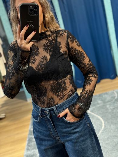 Immagine di MAGLIA PIZZO - Disponibile in PANNA, NERO, MARRONE