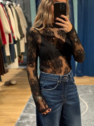 Immagine di MAGLIA PIZZO - Disponibile in PANNA, NERO, MARRONE