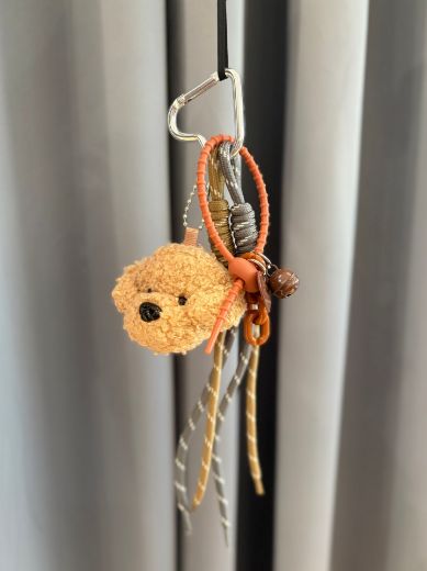 Immagine di CHARM PORTACHIAVI BARBONCINO - Disponibile in MARRONE, BEIGE SCURO, BEIGE CHIARO