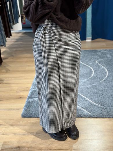 Immagine di GONNA CON ANELLO - Disponibile in MARRONE, BORDEAUX