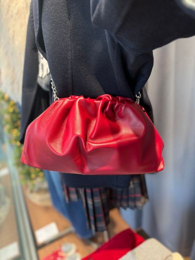 Immagine di CLUTCH IN PELLE - Disponibile in VINO, ROSSO