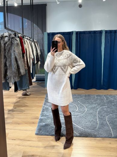 Immagine di ABITO IN MAGLIA OSLO - Disponibile in MARRONE, BURRO