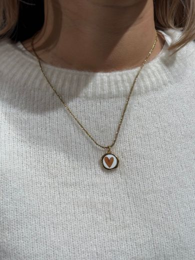 Immagine di COLLANA CHARM CUORE - Disponibile in VERDE, ROSSO, AZZURRO