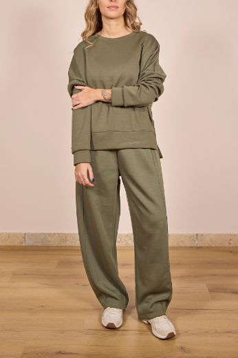 Immagine di TUTA NOEMI - Disponibile in VERDE MILITARE, ROSA, NERO, GIALLO, BURRO, BLU, GRIGIO