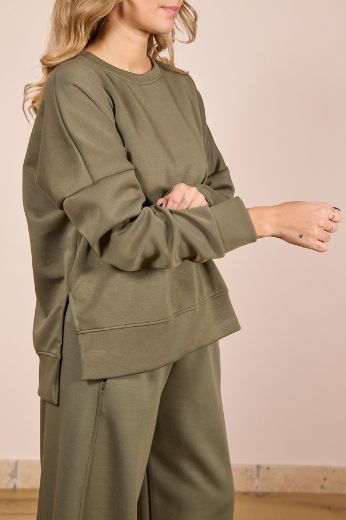 Immagine di TUTA NOEMI - Disponibile in VERDE MILITARE, ROSA, NERO, GIALLO, BURRO, BLU, GRIGIO