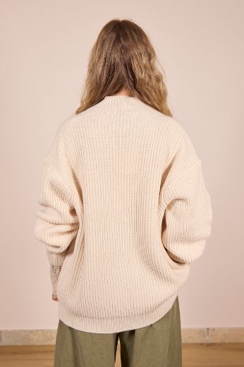 Immagine di CARDIGAN OVER - Disponibile in PANNA, BLU, NERO