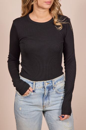 Immagine di MAGLIA CHLOE A COSTINE - Disponibile in NERO, BIANCO, CIOCCOLATO