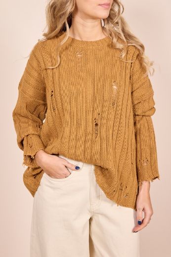 Immagine di MAGLIA ROTTURE - Disponibile in TABACCO, BURRO