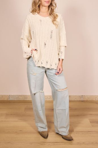 Immagine di MAGLIA ROTTURE - Disponibile in TABACCO, BURRO