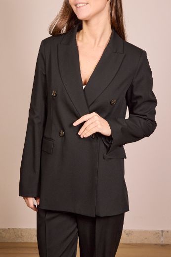 Immagine di BLAZER EVA - Disponibile in GRIGIO, PANNA, OLIO, NERO, ROSA