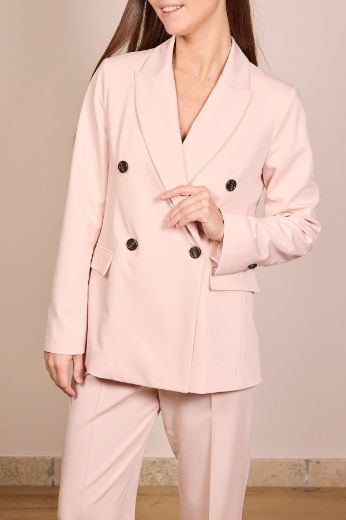 Immagine di BLAZER EVA - Disponibile in GRIGIO, PANNA, OLIO, NERO, ROSA