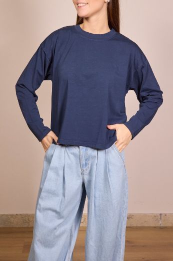 Immagine di MAGLIA SCATOLA PARICOLLO MANICA LUNGA - Disponibile in NERO, MORO, GIALLO, BLU, BIANCO