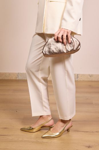 Immagine di CLUTCH LUCIDA IN PELLE - Disponibile in MORO, BRONZO, ARGENTO