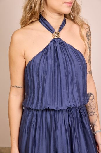 Immagine di ABITO GIOIELLO SETA VISCOSA - Disponibile in ROSA, BLU