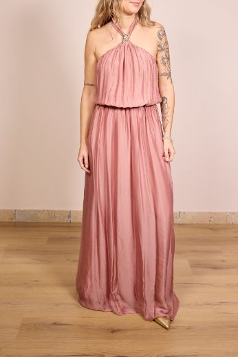 Immagine di ABITO GIOIELLO SETA VISCOSA - Disponibile in ROSA, BLU