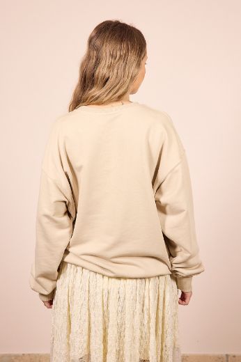 Immagine di FELPA SPORT E CHIC - Disponibile in BEIGE, GRIGIO