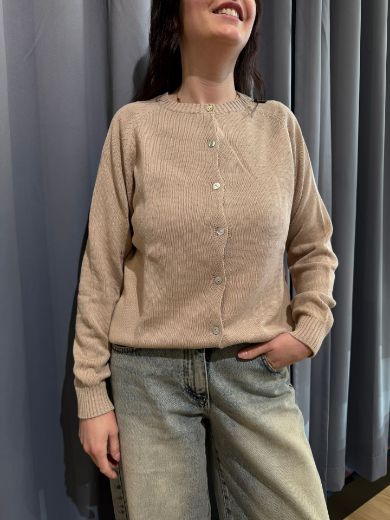 Immagine di CARDIGAN DAISY - Disponibile in AZZURRO, PANNA, LIME, GIALLO, BEIGE, ROSSO, ROSA, BLU, NOCCIOLA, NERO