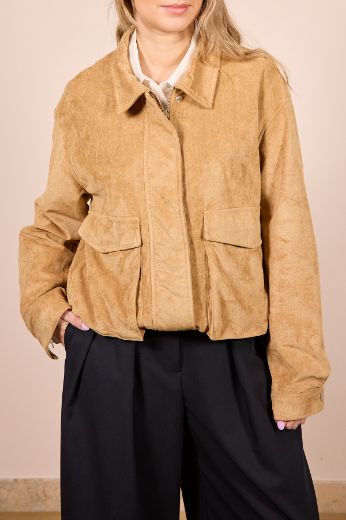 Immagine di GIACCA BOMBER CAMOSCIO