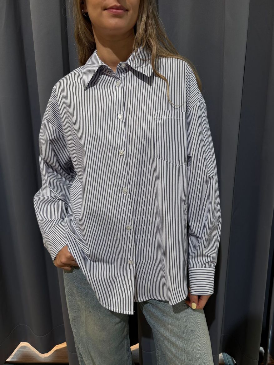 Immagine di CAMICIA GESSATA BIANCO/BLU