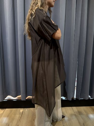 Immagine di T-SHIRT VELATA ORY - Disponibile in MARRONE, BIANCO