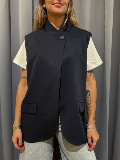 Immagine di GILET COREANA - Disponibile in NERO, BLU, BEIGE