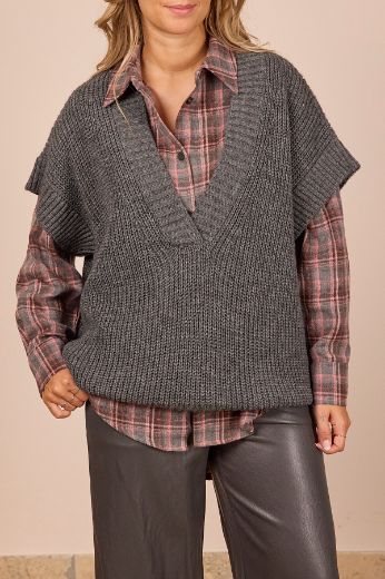 Immagine di MAXI GILET SCOLLO A V